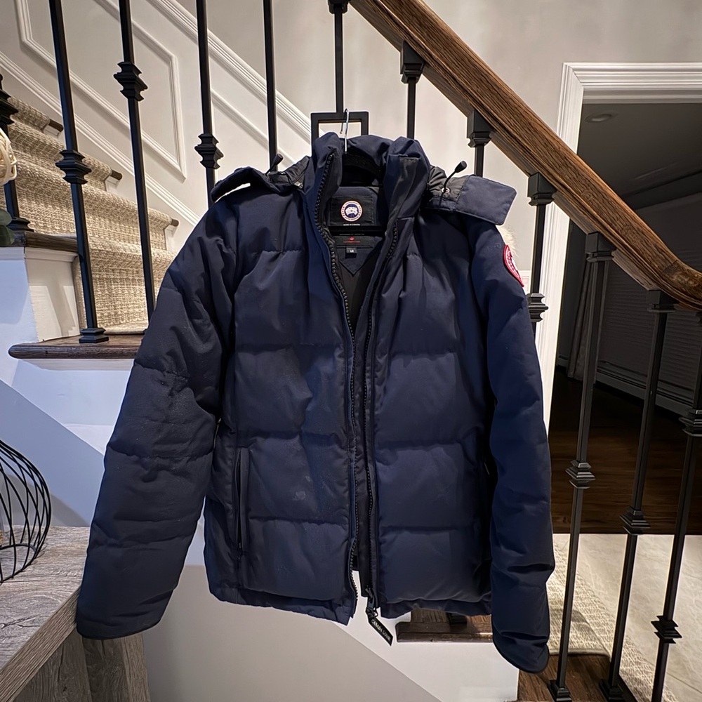 Canada Goose Dark Blue Puffer Jacket
